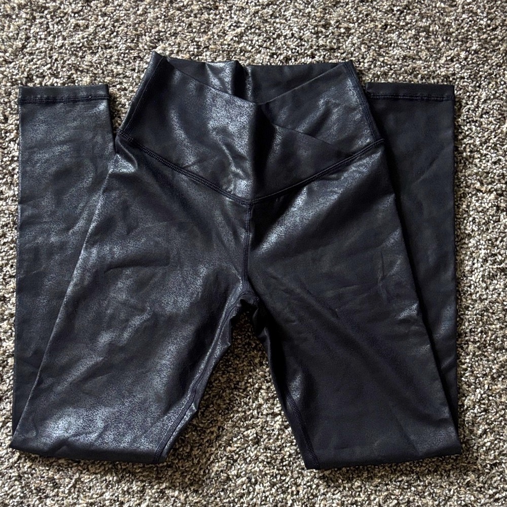 Offline Black Faux Leather Leggings